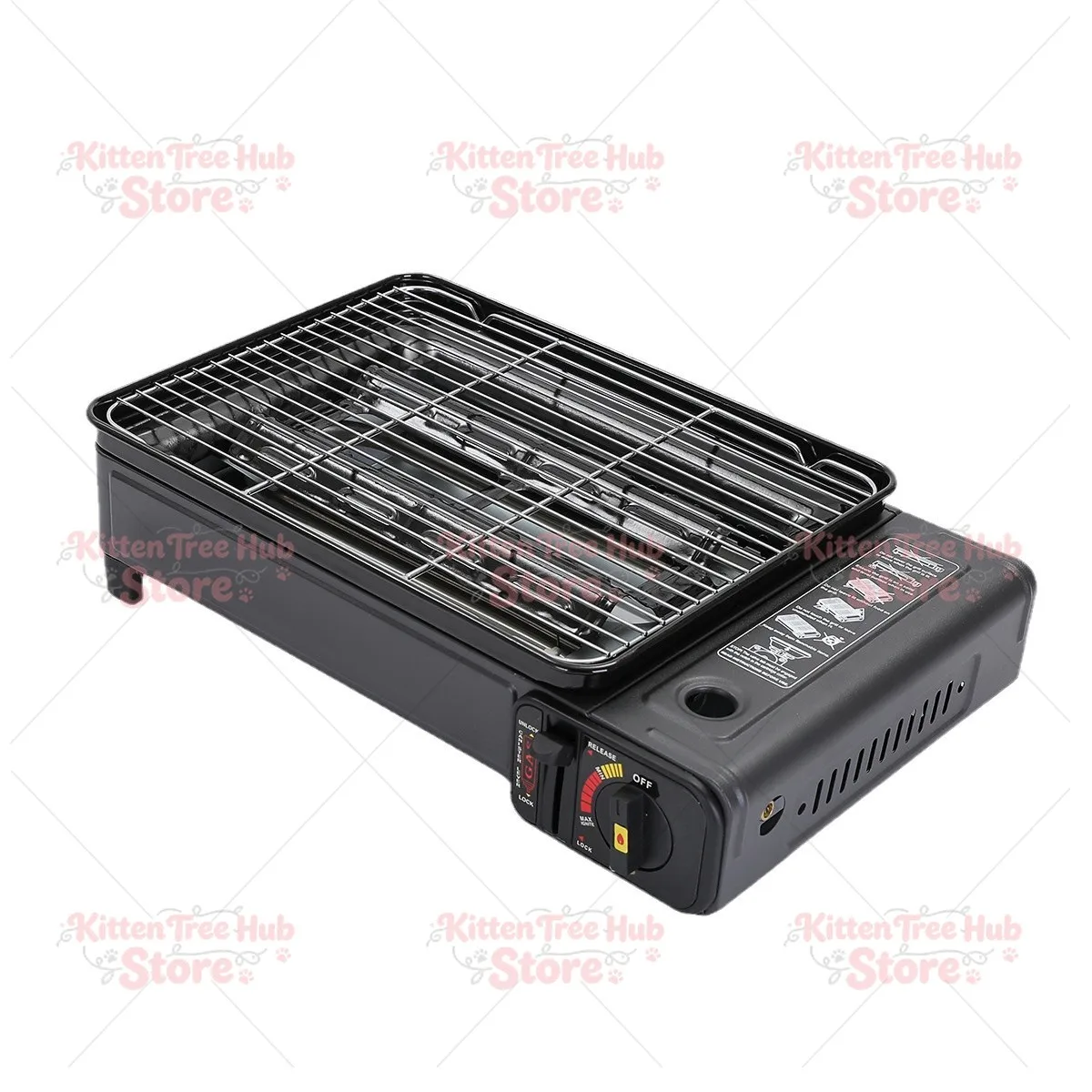 Portable gas cassette stove outdoor windproof barbecue oven