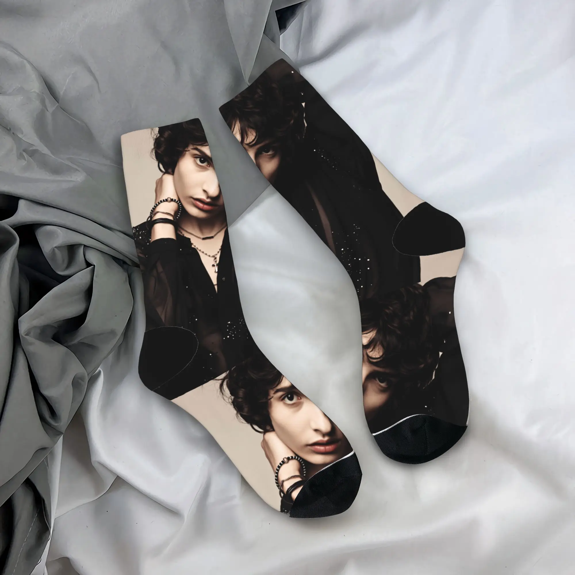 

Носки F-Finn Wolfhard, весенние чулки, забавные мужские мягкие дышащие носки, носки для скалолазания, против пота