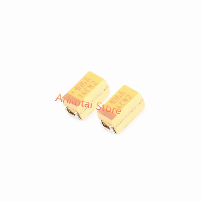 

50pcs Tantalum capacitor 10uF ±10% 16V 3216A 3528B TAJA106K016RNJ(3216A) TAJB106K016RNJ (3258B)