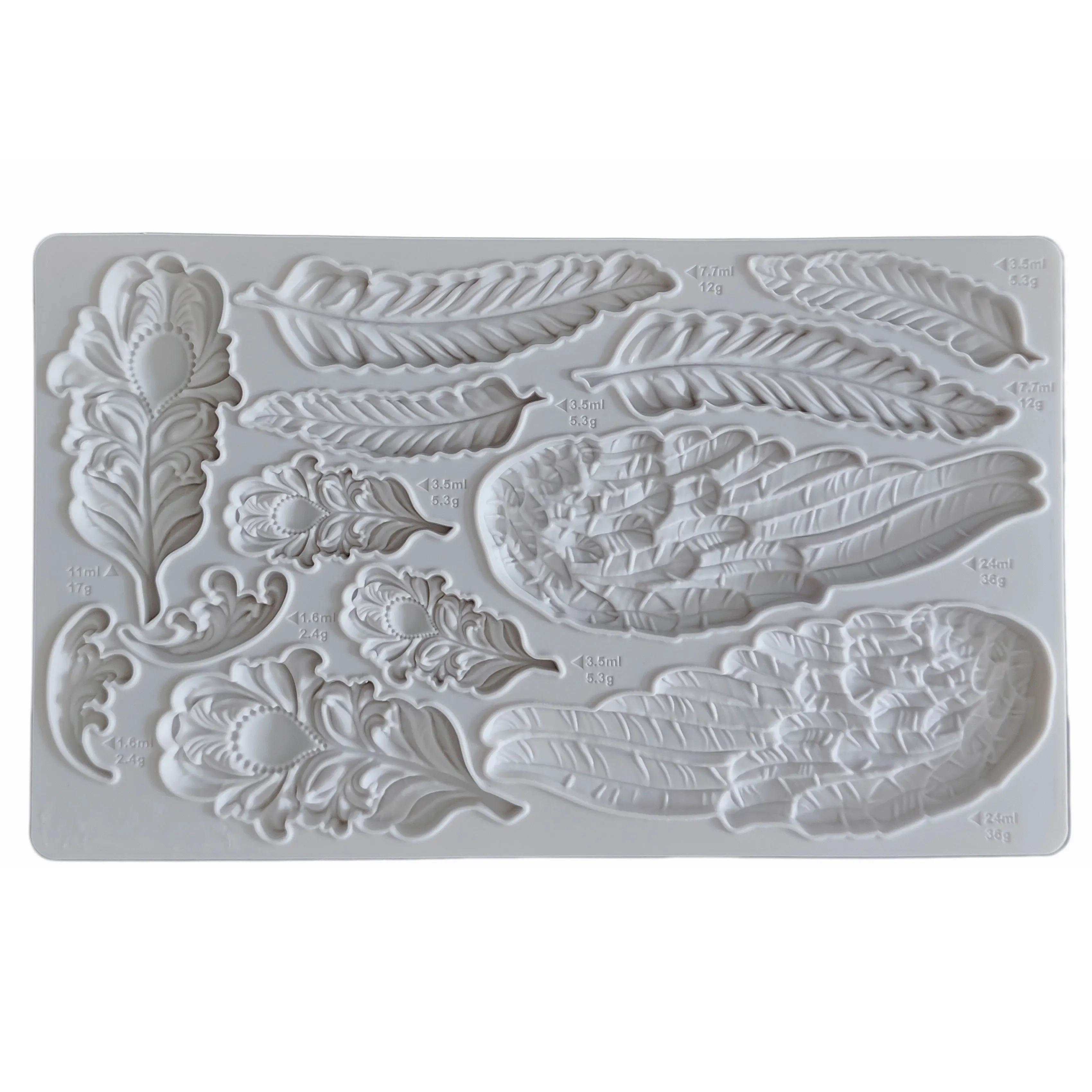 Wings and Feathers Silicone Mould Fondant Cake Tool Gumpaste Mould, Sugarcraft, Chocolate Forms,Kitchen Accessories