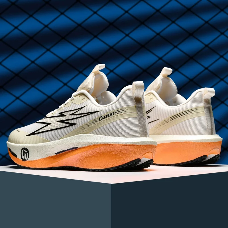 Men Carbon Plate Running Shoes Breathable Women Athletic Tennis Sneakers Cushion Sport Trainers Outdoor Marathon Jogging Shoes