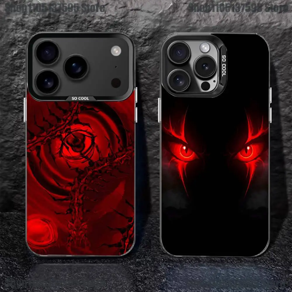 

Scary Red Evil Demon Eyes Phone Case For iPhone 16,15,14,13,12,11,Pro,XS,Max,Plus,Mini,SE4,E Black Matte Shockproof Cover