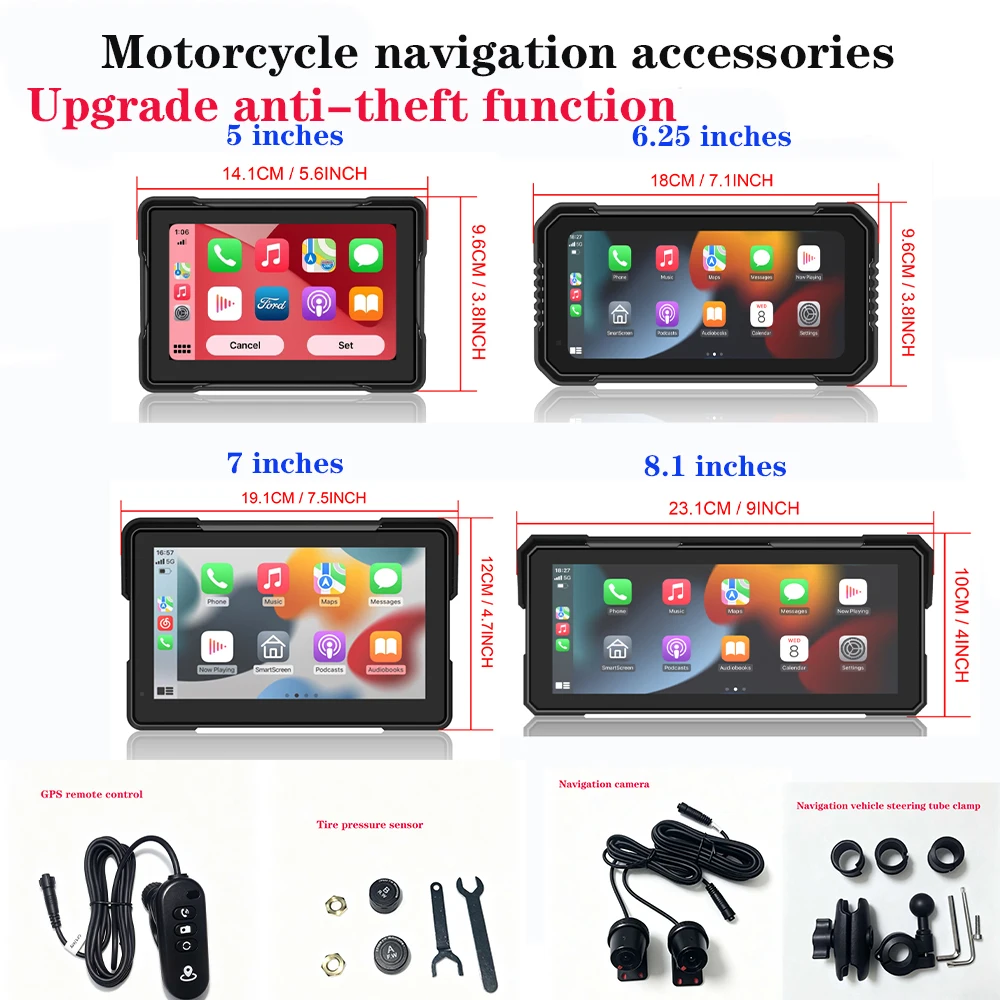 Motorcycle Gps Navigator Waterproof - Acessórios para Motocicleta à Prova d'Água