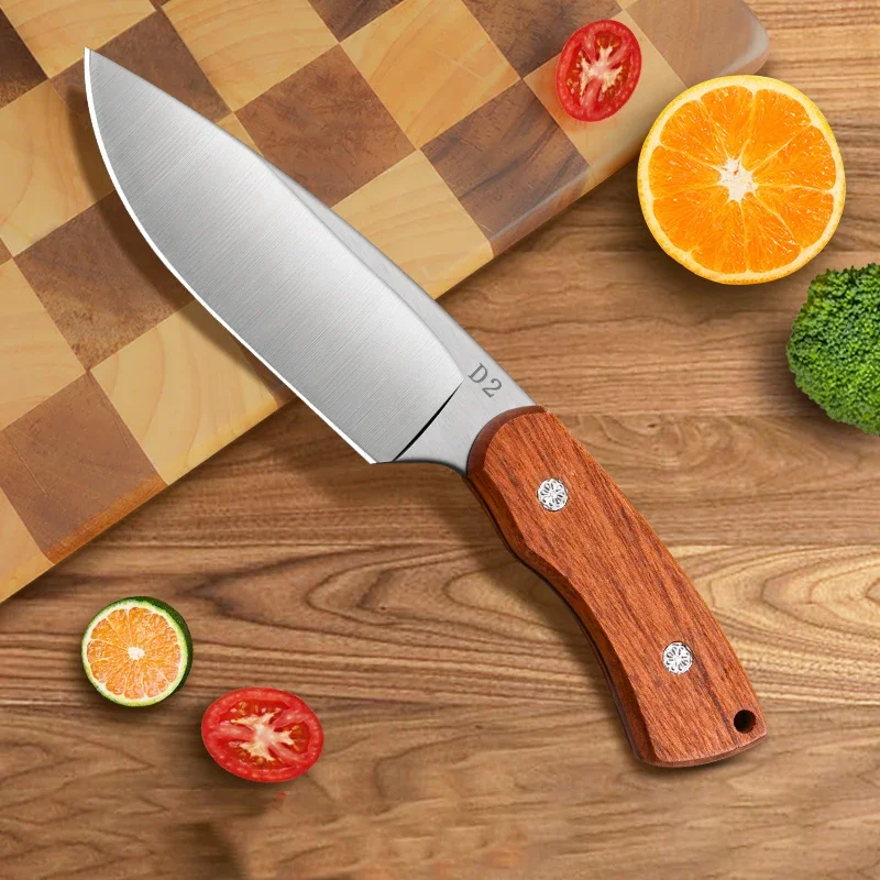 Facas de cozinha profissionais, facas de frutas domésticas de aço inoxidável, facas de divisão de cozinha de alta qualidade, facas acessórios de cozinha