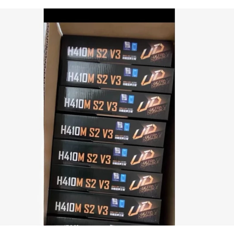 

Материнская плата H410M-S2 V3 LGA1200, поддерживает процессоры 10-го поколения, в розничной цветной упаковке, в наличии для Gigabyte