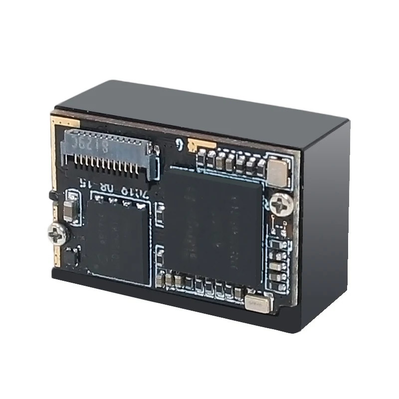 Scanner de código de barras 2D portátil com fio USB com base de suporte Leitor de código de barras 2D com economia de status