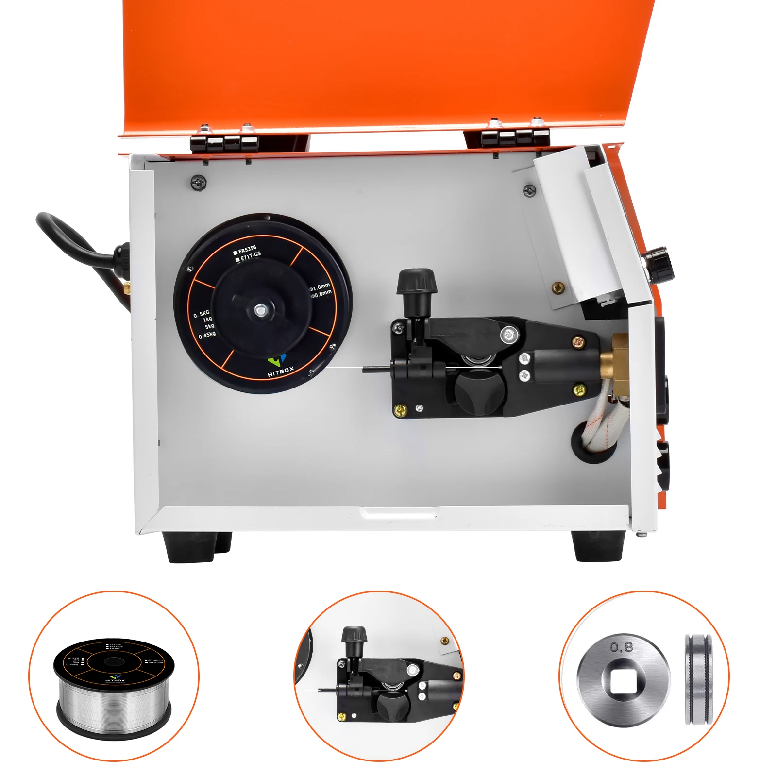 Imagem -05 - Máquina de Solda Semiautomática Hitbox em Mt2000ii Mig Igbt Inversor com Gás Mig Mig Gasless Mig Misto Mma Soldador Tig