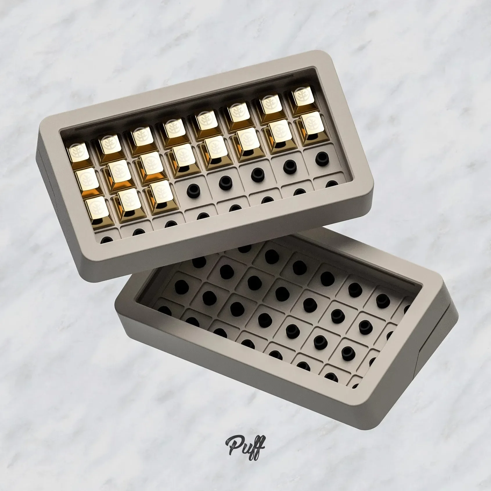 

Эксклюзивный индивидуальный органайзер для клавиш Puff32, силиконовая колонна, фиксированные магнитные пылезащитные колпачки для клавиш, чехол для хранения, аксессуары для клавиатуры