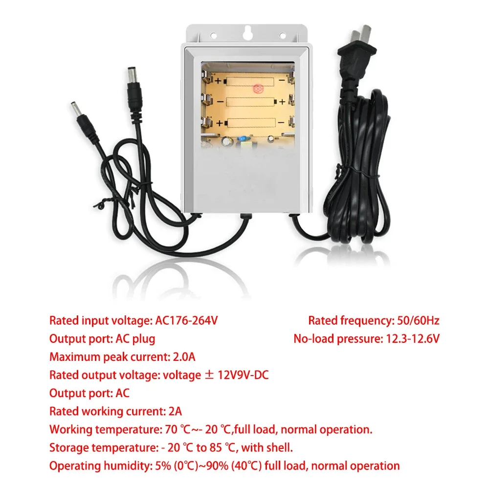 Imagem -05 - Fonte de Alimentação Externa com Saída Dupla Monitoramento de Energia Outage Endurance 12v 9v 5v sem Bateria ip Cam Power Working System