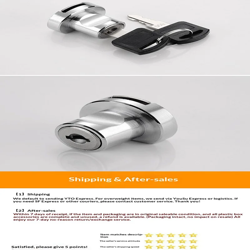 Glass sliding door lock, kitchen cabinet sliding door ratchet lock, display cabinet counter lock, file cabinet archive cabinet r