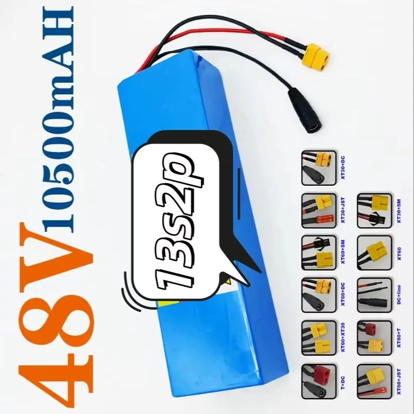 

13s2p battery pack High Power 18650 Battery 48V 10.5Ah Electric Car Electric Motorcycle DIY Battery