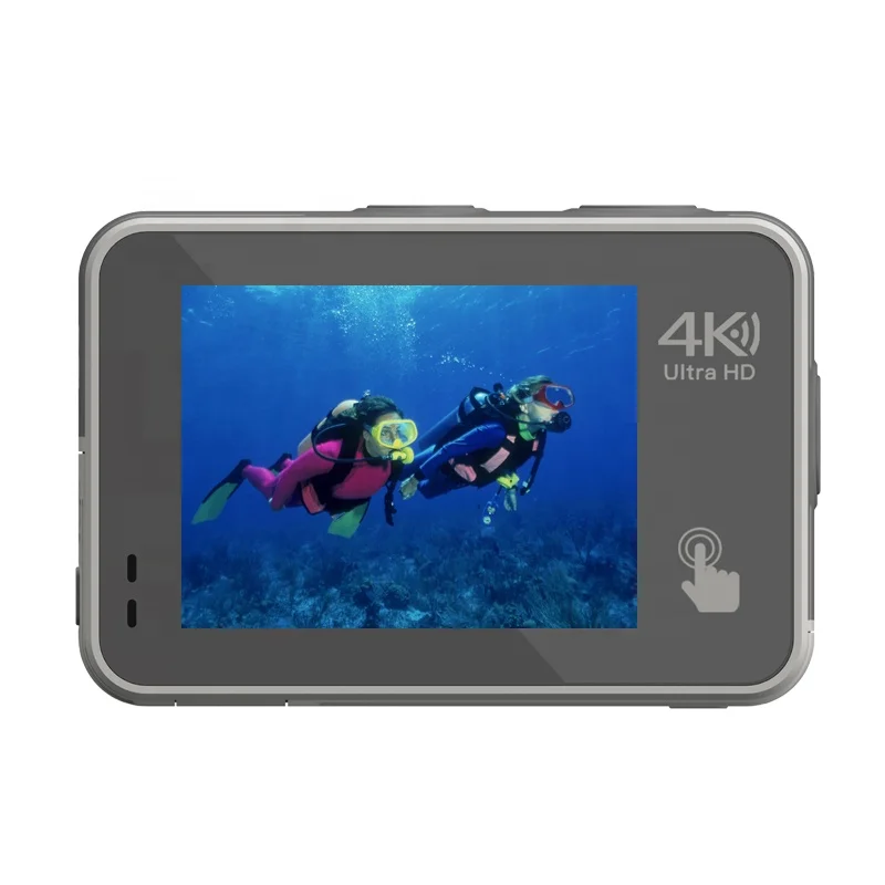 

Mini 4K Real Dual Lens Action Camera Waterproof Sports EIS WiFi 10x Optical 60FPS Touch Screen Remote Control Underwater Use