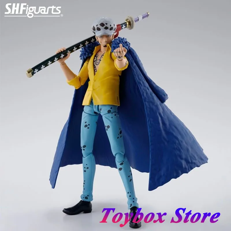 

Origial SHFiguarts 1/12 Scale One Piece Anime Trafalgar D. Water Law Movable Mini Action Figure 6" Full Set Soldier Model