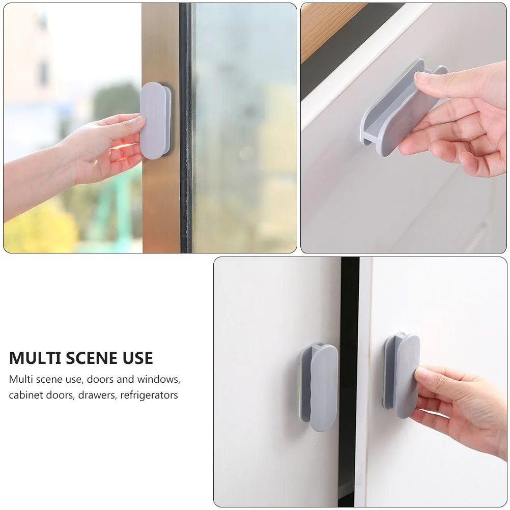 

8Pcs Peel and Stick Drawer Handle Knobs for Cabinet Refrigerator No Drill Needed Easy to Use Durable Safe Long Serving Life