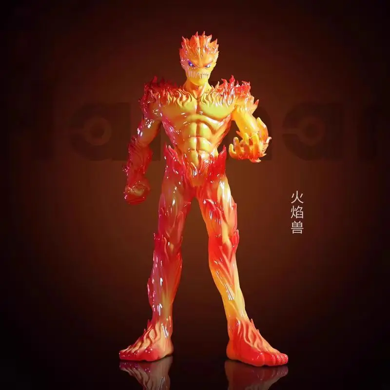 Neue 20 cm Hohe Qualität Digimon Battle Flame Beast Anime Peripherie Figuren Tisch Sets Modell Ornamente Und Geschenke Gk Statuen