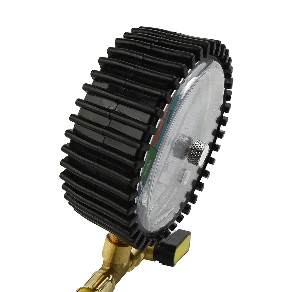 1pc manometro banco prova pressione azoto banco prova refrigerazione aria condizionata per R134a R22 R407C R410A