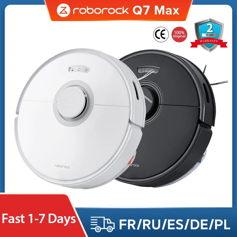 Roborock Q7 Max, Roborock S5 Max 업그레이드 버전 로봇 진공 청소기, 자동 스마트 계획 청소 카펫, 4200Pa 흡입