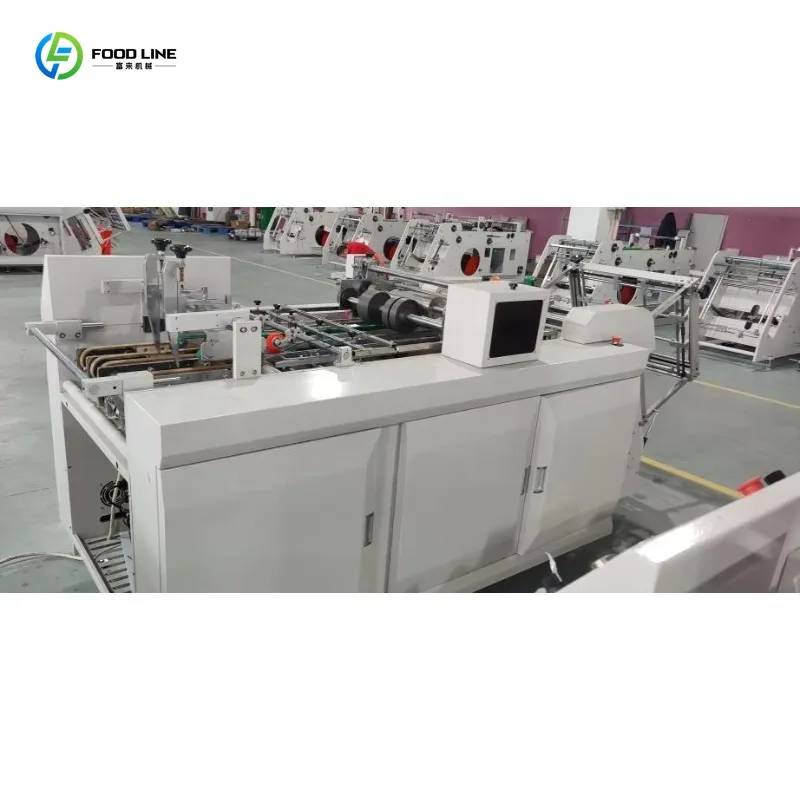 Automatic Paper Hamburger Box Forming Machine High Speed Lunch Box Carton Maker Food Grade Packaging Equipment