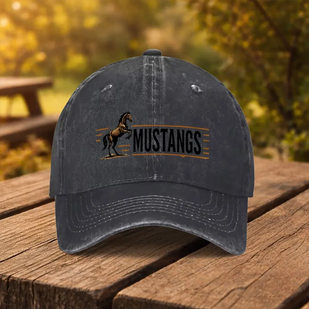 bone-de-beisebol-com-estampa-mustangs-bone-unissex-da-moda-adequado-para-esportes-ao-ar-livre-fitness-viagens-e-passeios-multipl
