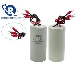 CBB60 450VAC 22UF+6UF three-wire dual capacitor motor crane basket hoist crane starting capacitor