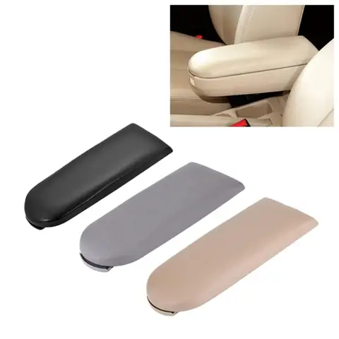 18D867173 3B0867173 Center Console Armrest Cover Lid Black Cloth Replacement for VW Golf Jetta Bora MK4 Polo Passat B5 1999-2004