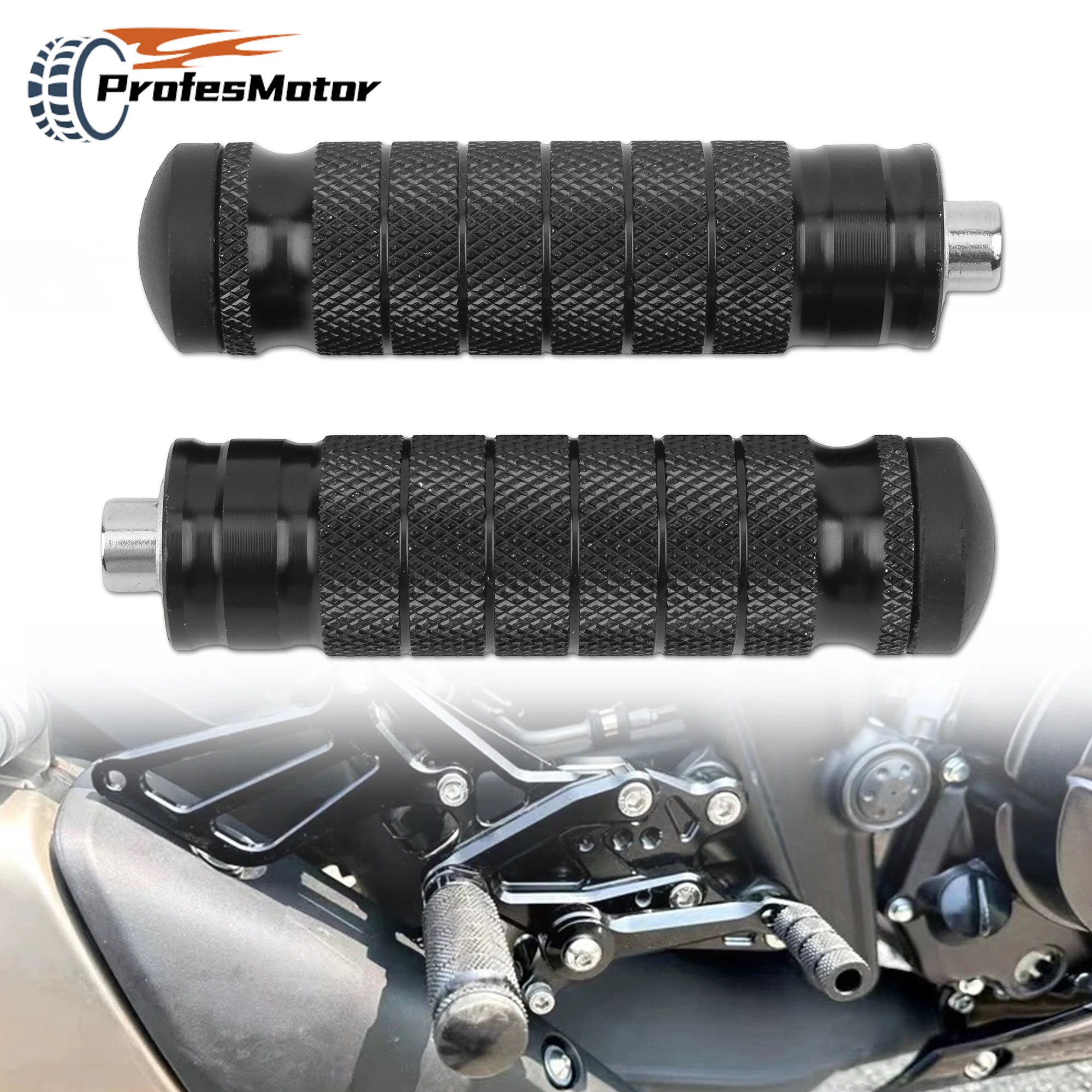 

Universal Motorcycle Footrests Footpegs Rear Pedals Motocross Foot Rest Holder For Suzuki BMW Kawasaki Scooter Modified Parts