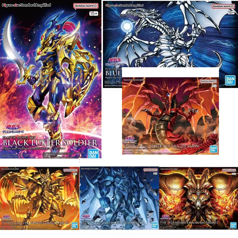 En stock: Figura Bandai Figure-rise Standard Amplified Black Luster Soldier Slifer Winged Dragon Obelisk Blue Eyes Exodia Yu-Gi-Oh Modelo