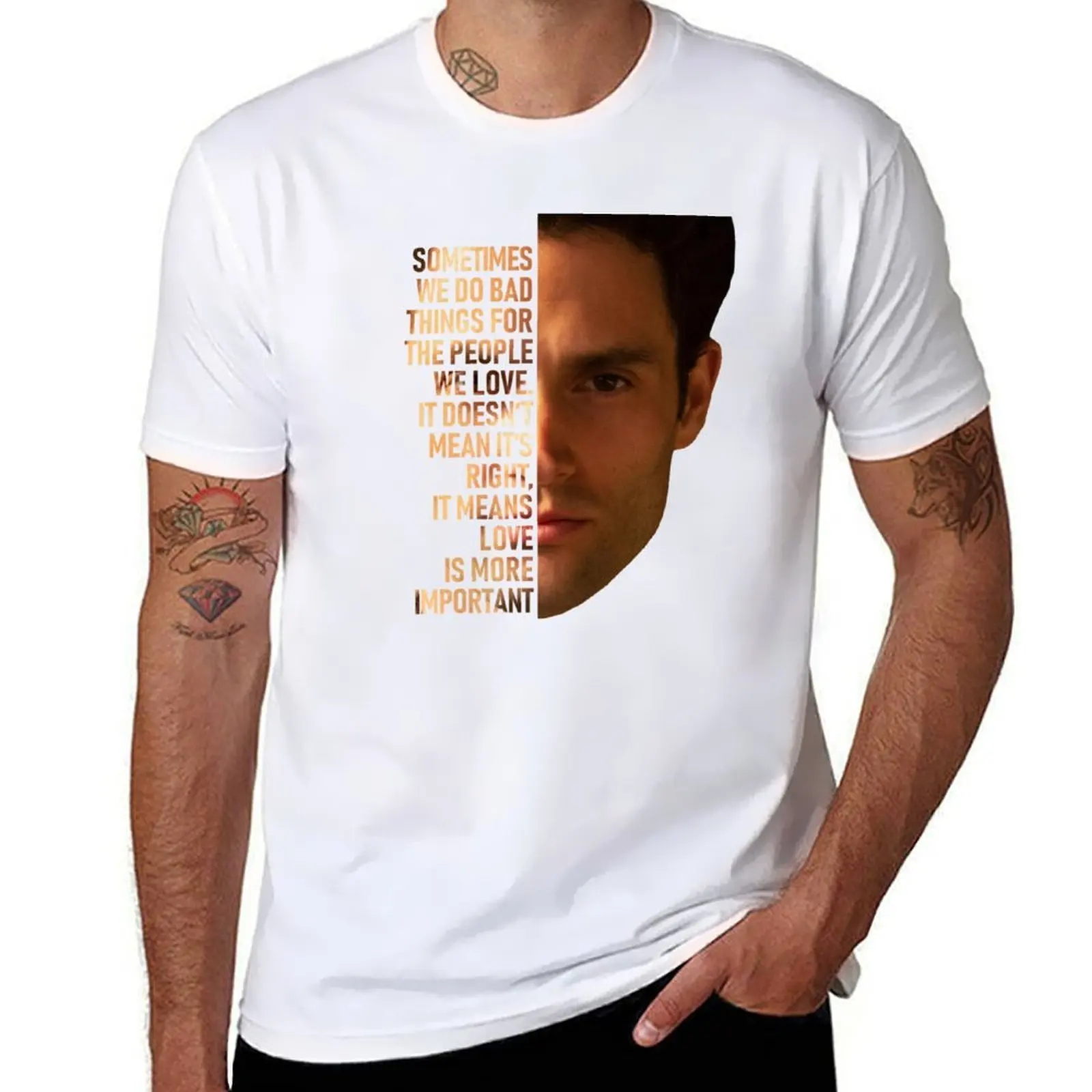 

You Joe Goldberg T-Shirt man t shirt luxury t shirts for man pack cotton T-Shirt