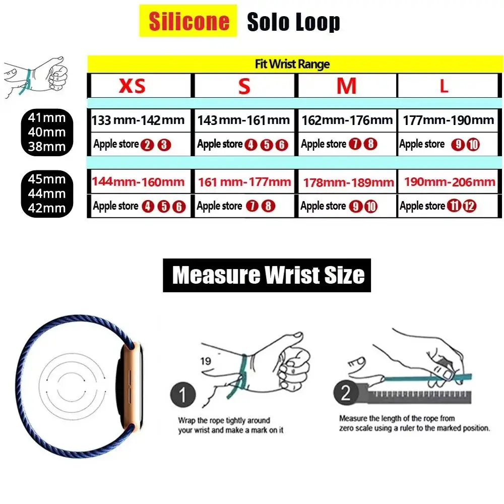 Solo Loop для Apple Watch ремешок 42/46 мм 44 мм 45 мм 38/40/41 мм Мягкие силиконовые ремешки iwatch Series 9 SE 10 8 7 6 5 4 3 Ultra 2 49 мм