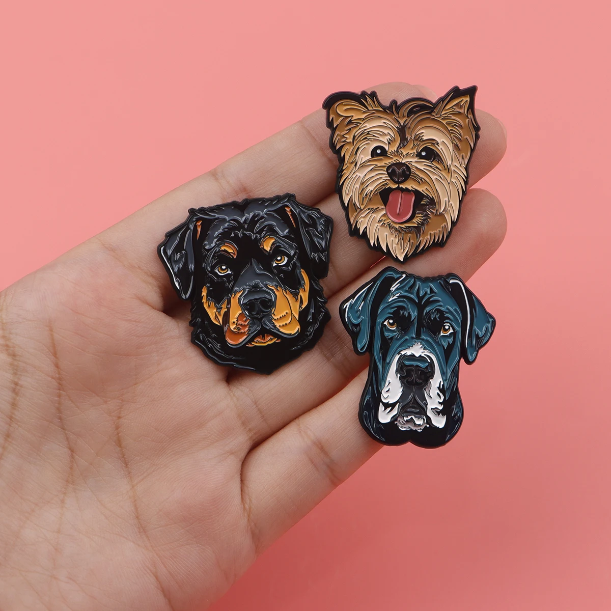 Lovely Pet Dogs Enamel Pin Badges on Backpack Lapel Pins Brooches on Clothes Gift Jewelry Accessories