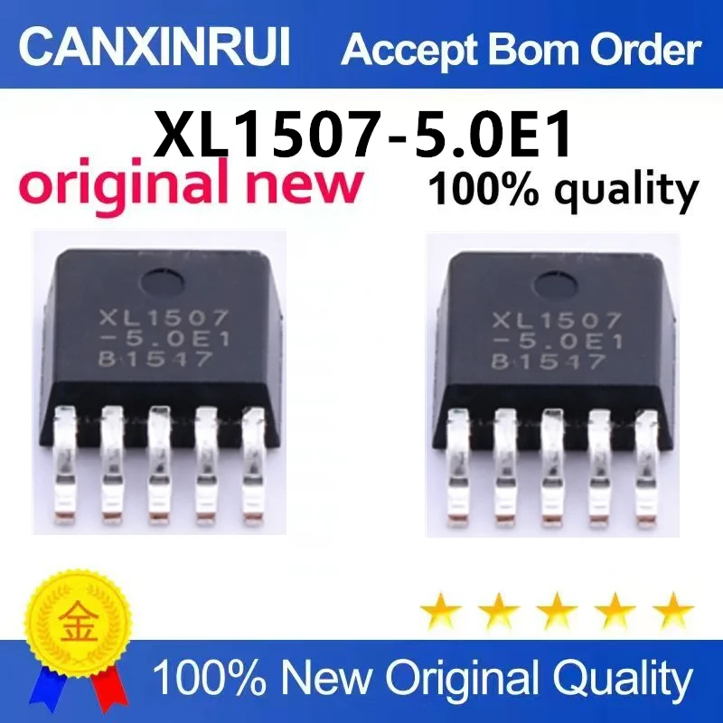 （5pcs10pcs）Original genuine XL1507-5.0E1 TO252-5 3A150kHz step-down DC power converter chip