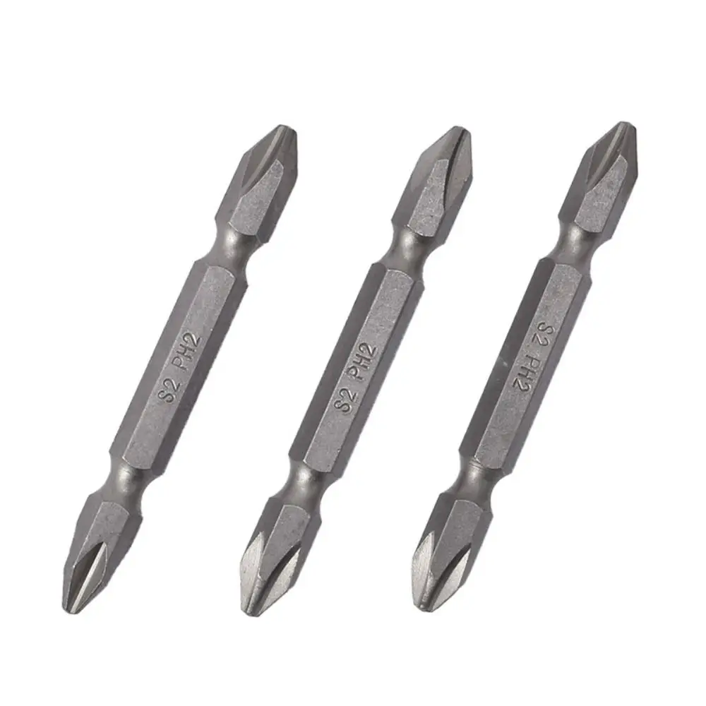 10PCS PH2 Double-ended Screwdriver Bit Magnetic Non-slip Phillips Screwdriver Bit High Hardness Hex Shank for Makita