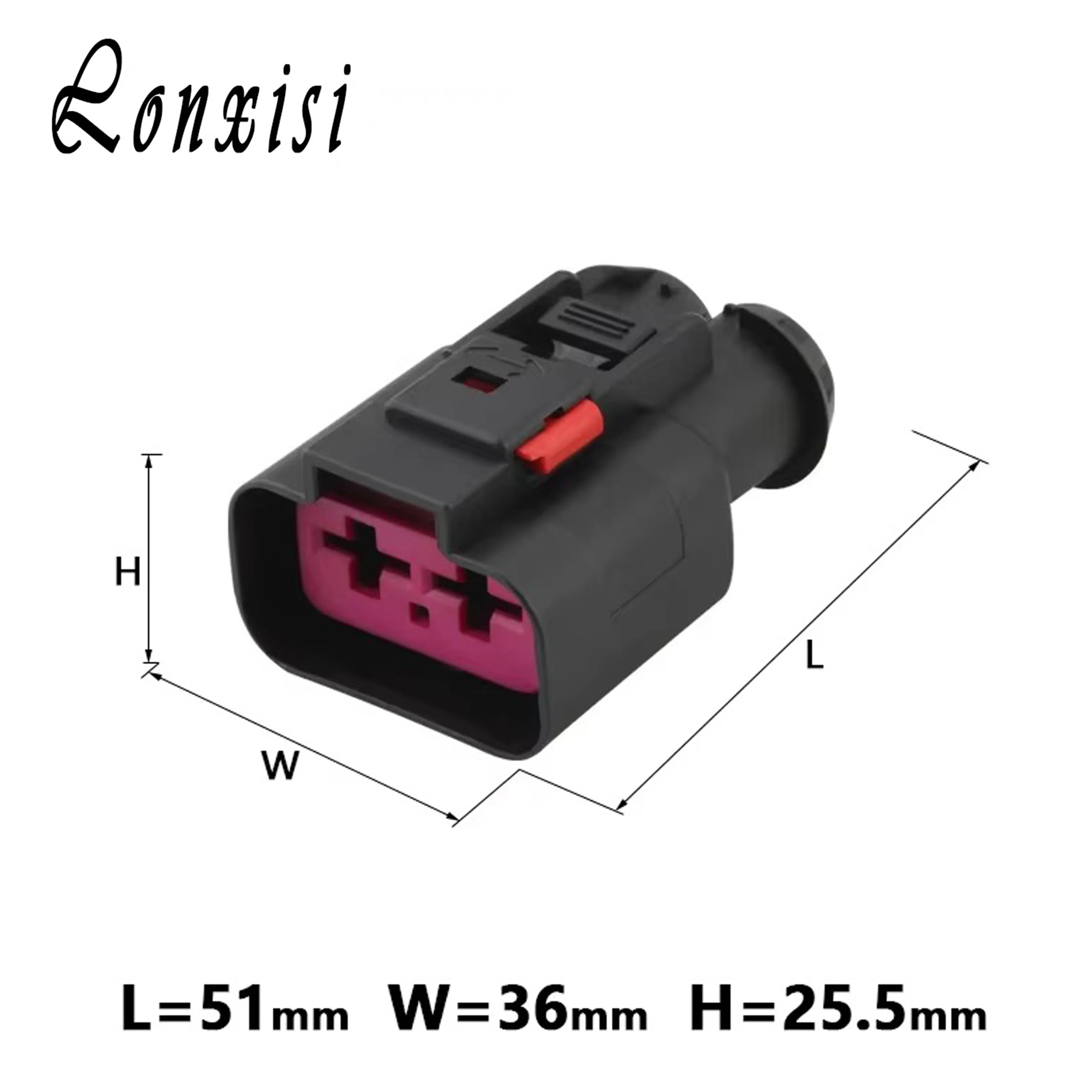 

1/5/10/20/50 Sets 2 Pin High Current Black 9.5 Series Connector Car Waterproof Female Wiring Plug DJ7026Y-9.5-21 With End Plug