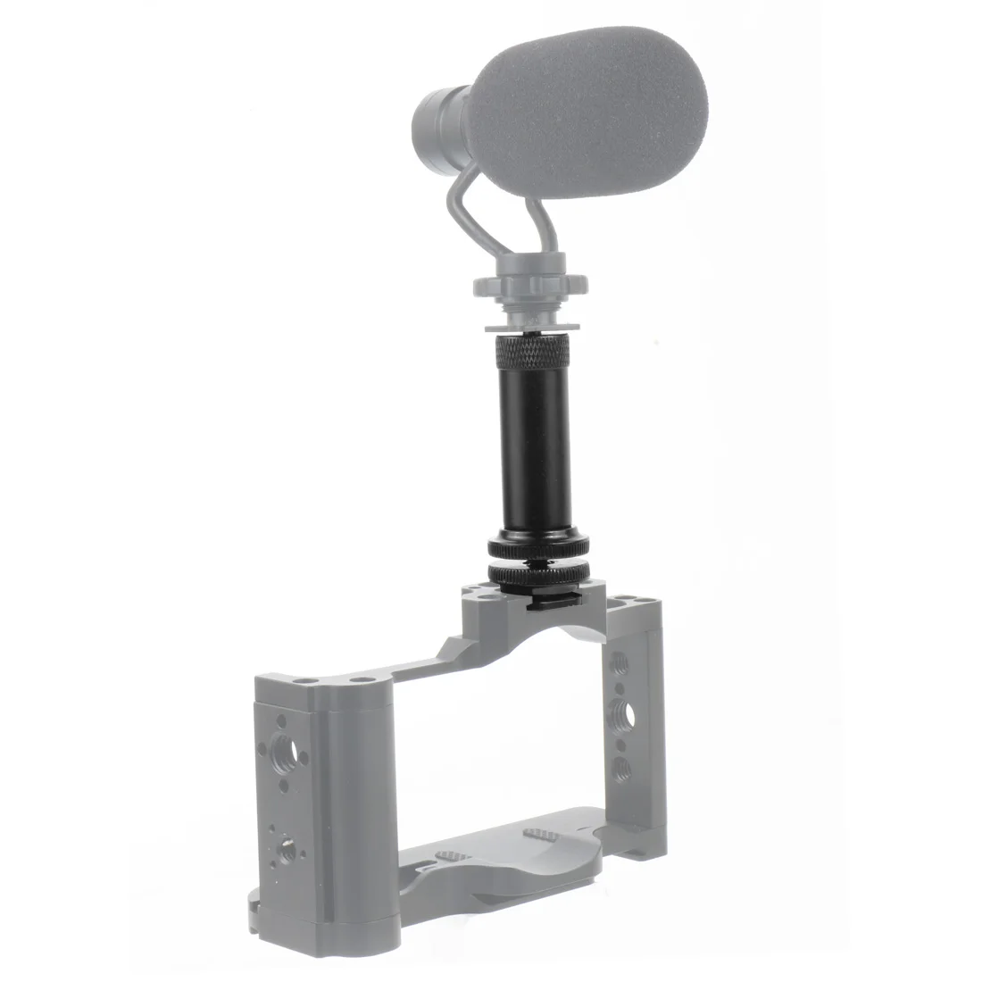 XT-XINTE 1/4 Inch Screw Metal Bracket Tripod Mount Monopod Extension Rod with Cold Shoe Adapter for DSLR SLR Cameras Accessories