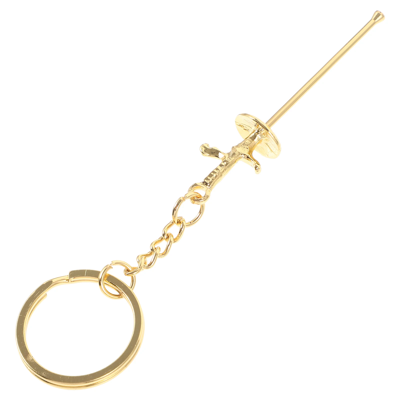 

Keychains Jewelry Accessories for Women Pendant Cute Aesthetic Golden Fencing Charm Charms Miss