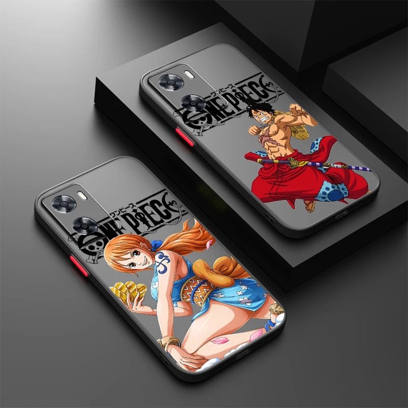 

O-Ones P-Pieces Anime Cool Frosted Translucent For OPPO X5 X3 A54S A5 A94 A16 A53S A57 A74 A72 A96 A98 A78 5G Soft Phone Case