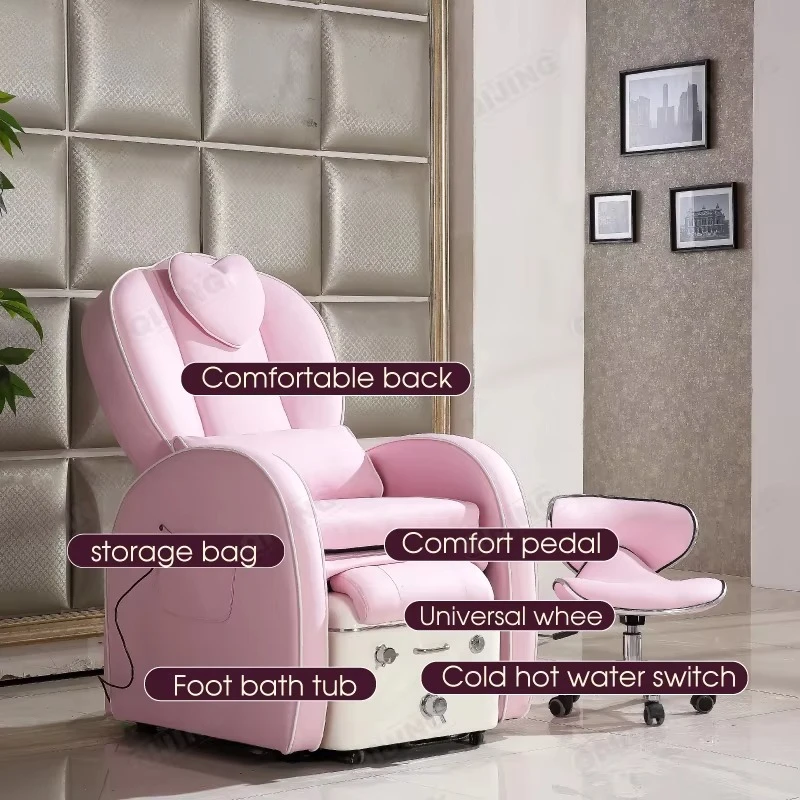 Modern Beauty Salon Massage Foot Spa Chair Luxury Electric Human Touch Massage Pedicure Chair