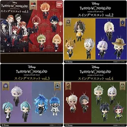 Genuine Gashapon Doll Pendant Figure Toys Anime Twisted Leona Kingscholar Azul Ashengrotto Ace Trap Wonderland Collectible Gifts