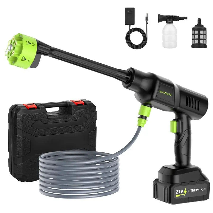 

Мойка высокого давления, портативная электрическая мойка с насадкой 6 в 1, ручная мойка высокого давления 45 бар для автомобиля, пола, двора, патио, гарда