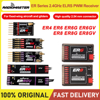 Radiomaster PWM Receiver ER4 4CH/ER6 ER6G ER6GV 2.4G 6CH/ER8 ER8G ER8GV 8CH CRSF ELRS 2.4Ghz 100mw for Aircraft Boat