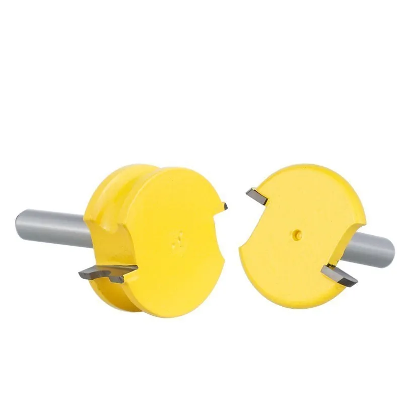 2 pcs 8mm Shank Canoe Flute and Bead Router Bit Set Wood Tenon Cutter T Slot Milling Cutter for Woodworking Tools