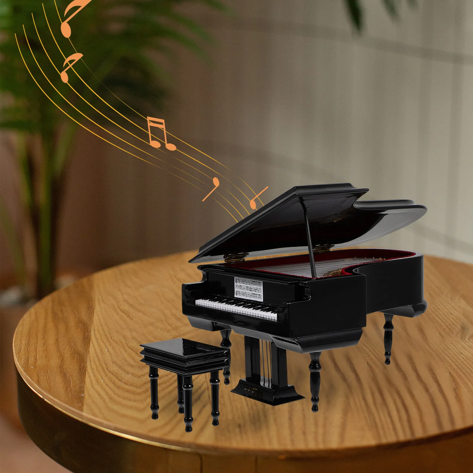 Compact Piano Music Box – Lightweight Handheld Melody Box for Bedroom, Office & Desk Decoration