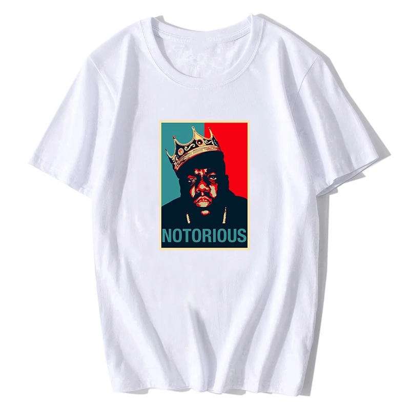 R.I.P Notorious Big Shirt Mens Short Sleeve Black Tshirt Hiphop Rock Biggie Smalls T Shirt Male Notorious B.I.G. T Shirts