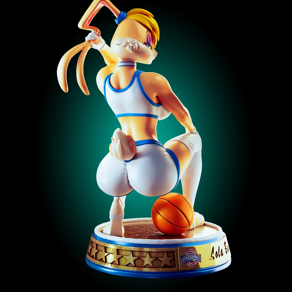 1:24Lola Bunny Officer Rhu NSFW 3d Print Resin Toy Kit Gk Unpainted Figurine WaiFu Diy Unassembled Statue Figures Model Toys