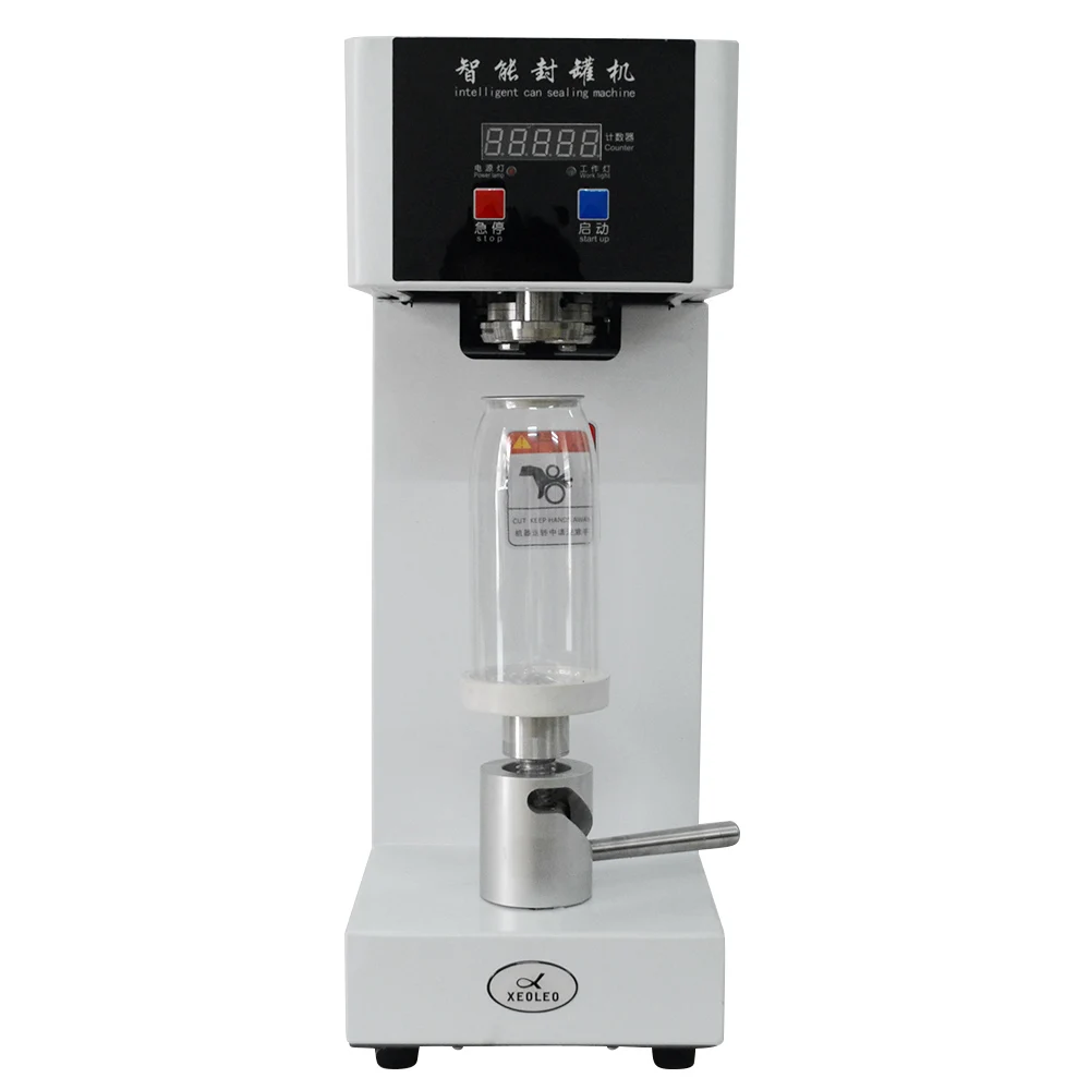 

QLS-180 Cans sealing machine 55mm Drink bottle sealer Beverage seal machine for Milk tea/Coffee Cola Can sealer 220V/110V