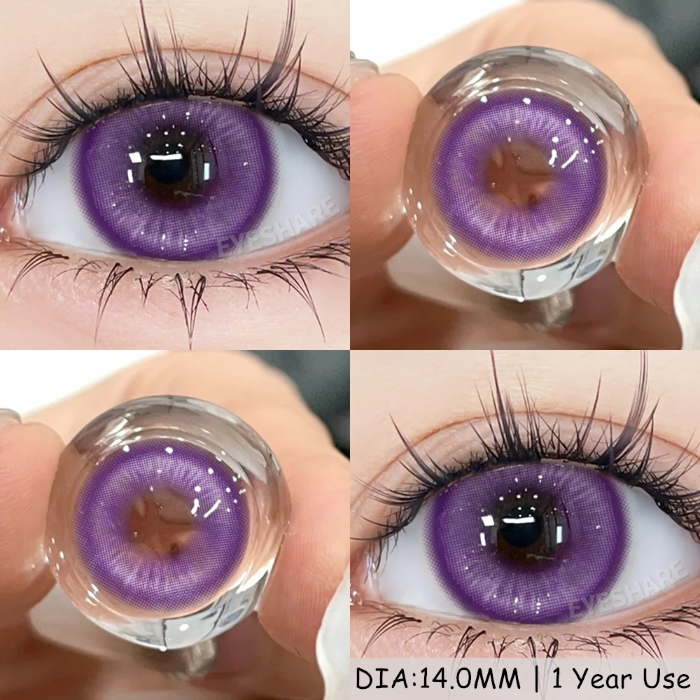 EYESHARE MADRID Serie Farbige Kontaktlinsen für Augen Lila Linsen Verrückte Halloween Anime Zubehör Schönheit Schüler Niedliche Linse