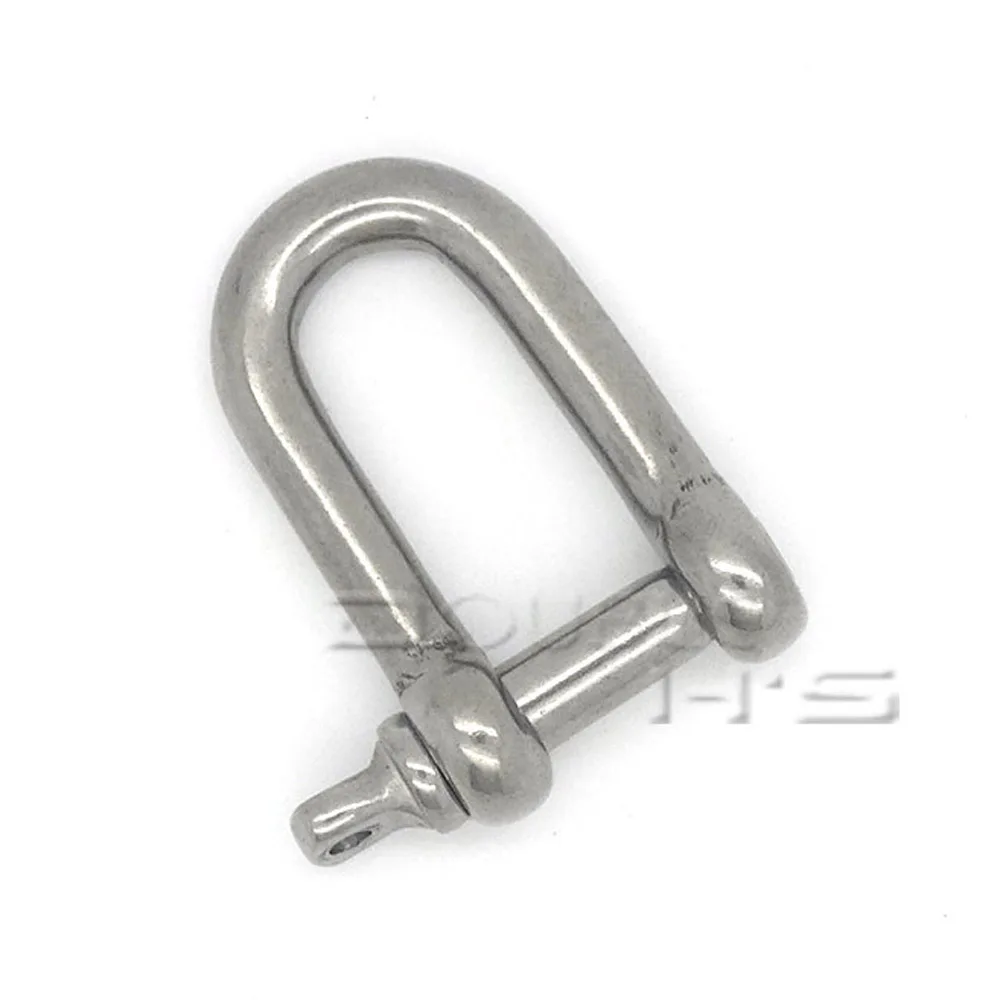 5pcs/lot U Shape Stainless Steel Adjustable Anchor Shackle Outdoor Camping Emergency Rope Survival Paracord Bracelet Buckle