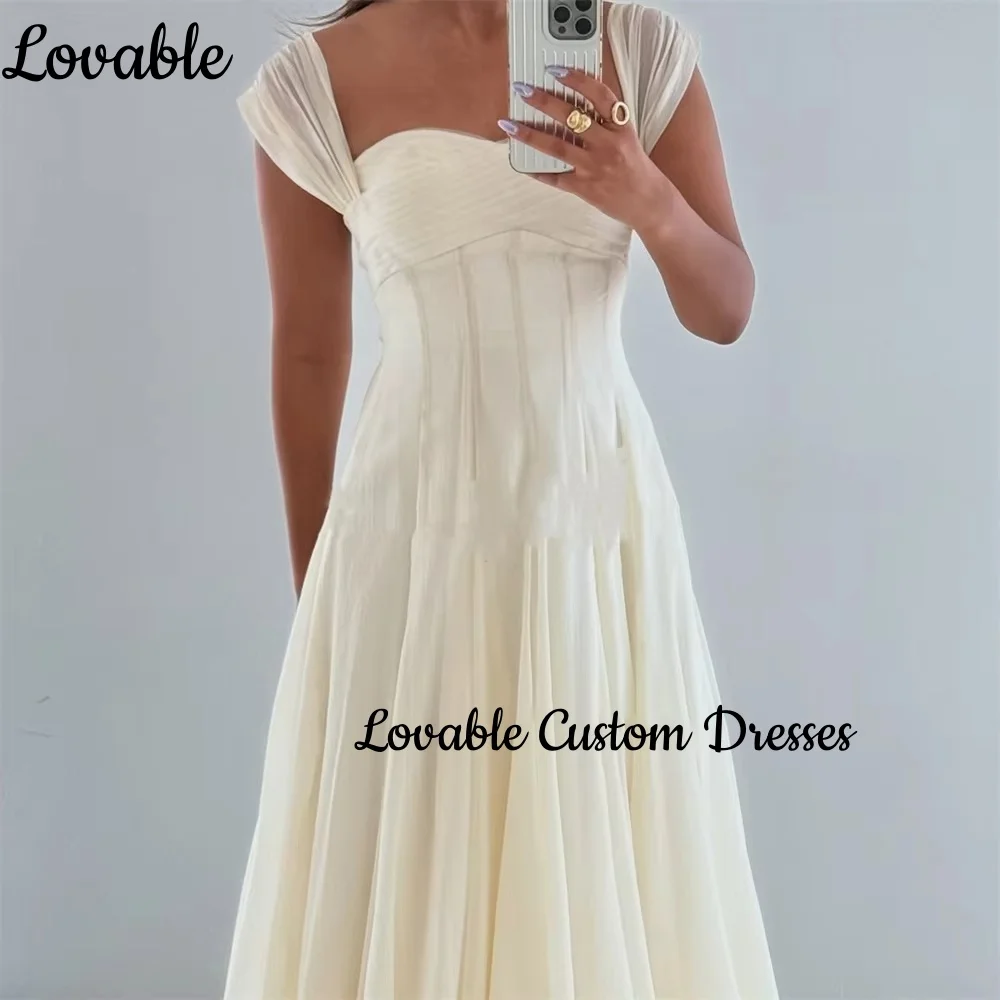 Custom A-Line Wedding Dress - close-up view