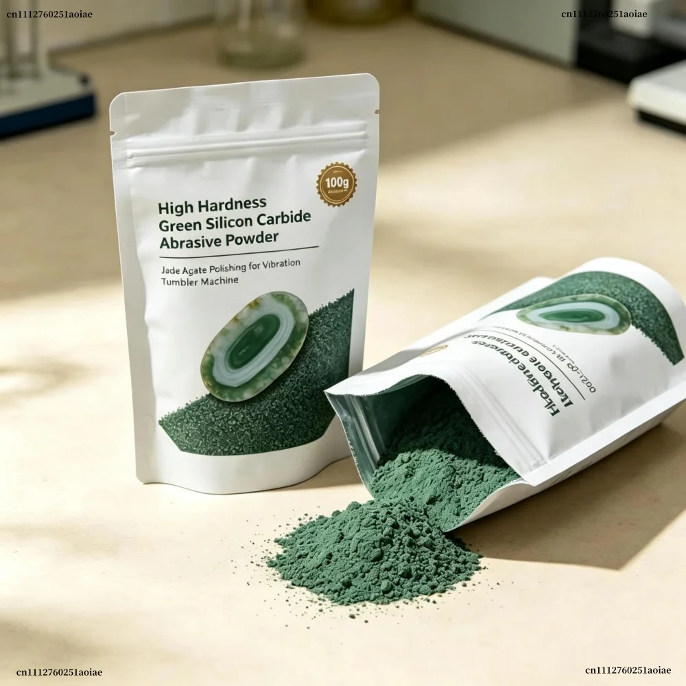 Grit 60~1200 High Hardness Green Silicon Carbide Abrasive Powder – Jade Agate Polishing For Vibration Tumbler Machine