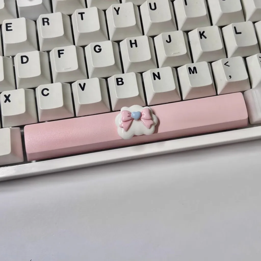 6.25u الفضاء Keycap عبر محور لوحة المفاتيح الميكانيكية OEM ارتفاع القوس أرنب أرنب شخصية قبعات المفاتيح
